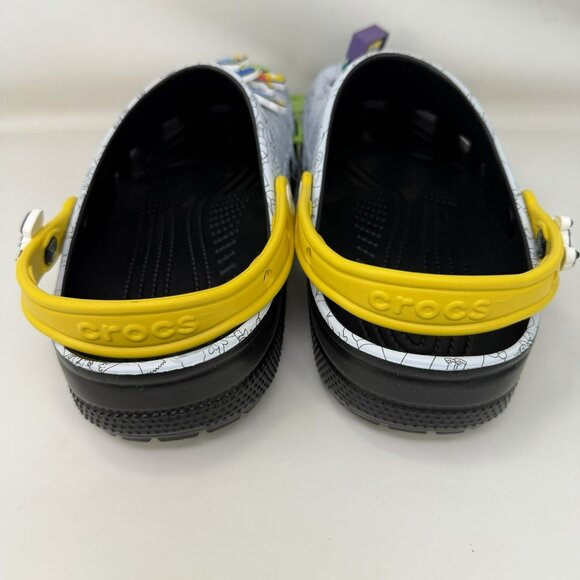 Crocs X The Simpsons Classic Clog Gray Black Yellow Men's Size 12 - Picture 4 of 7